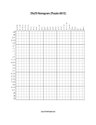 Nonogram - 25x25 - A12 Print Puzzle