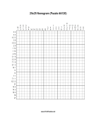 Nonogram - 25x25 - A120 Print Puzzle
