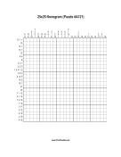 Nonogram - 25x25 - A121 Print Puzzle