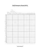 Nonogram - 25x25 - A123 Print Puzzle