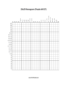 Nonogram - 25x25 - A127 Print Puzzle