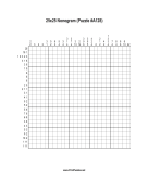 Nonogram - 25x25 - A128 Print Puzzle