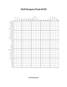 Nonogram - 25x25 - A129 Print Puzzle