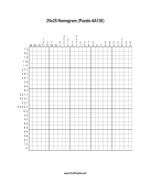 Nonogram - 25x25 - A130 Print Puzzle