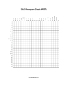Nonogram - 25x25 - A137 Print Puzzle
