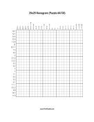 Nonogram - 25x25 - A138 Print Puzzle