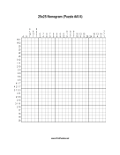 Nonogram - 25x25 - A14 Print Puzzle