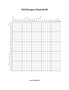 Nonogram - 25x25 - A145 Print Puzzle