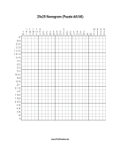 Nonogram - 25x25 - A146 Print Puzzle