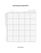Nonogram - 25x25 - A147 Print Puzzle