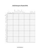 Nonogram - 25x25 - A149 Print Puzzle