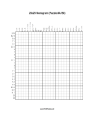 Nonogram - 25x25 - A150 Print Puzzle