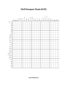 Nonogram - 25x25 - A152 Print Puzzle