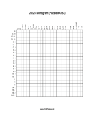 Nonogram - 25x25 - A153 Print Puzzle