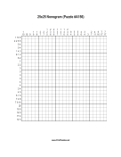 Nonogram - 25x25 - A156 Print Puzzle