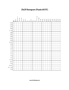 Nonogram - 25x25 - A157 Print Puzzle