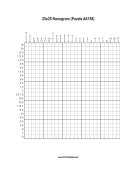 Nonogram - 25x25 - A158 Print Puzzle