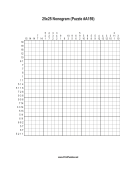 Nonogram - 25x25 - A159 Print Puzzle