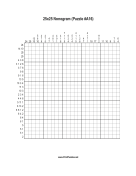 Nonogram - 25x25 - A16 Print Puzzle