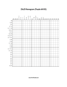 Nonogram - 25x25 - A163 Print Puzzle