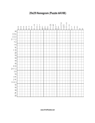 Nonogram - 25x25 - A166 Print Puzzle