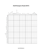 Nonogram - 25x25 - A167 Print Puzzle