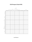 Nonogram - 25x25 - A168 Print Puzzle