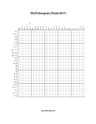 Nonogram - 25x25 - A17 Print Puzzle