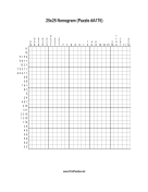 Nonogram - 25x25 - A170 Print Puzzle