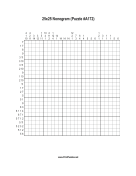 Nonogram - 25x25 - A172 Print Puzzle