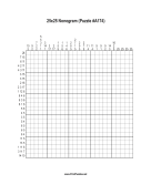 Nonogram - 25x25 - A174 Print Puzzle