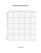 Nonogram - 25x25 - A175 Print Puzzle