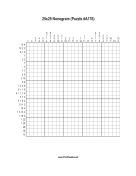 Nonogram - 25x25 - A176 Print Puzzle