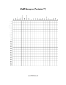 Nonogram - 25x25 - A177 Print Puzzle