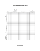 Nonogram - 25x25 - A18 Print Puzzle