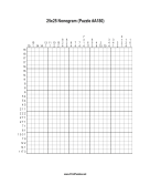 Nonogram - 25x25 - A180 Print Puzzle