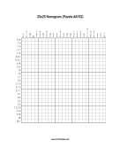 Nonogram - 25x25 - A182 Print Puzzle