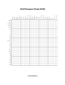 Nonogram - 25x25 - A186 Print Puzzle
