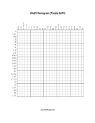 Nonogram - 25x25 - A19 Print Puzzle