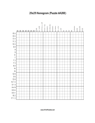 Nonogram - 25x25 - A200 Print Puzzle