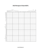 Nonogram - 25x25 - A201 Print Puzzle