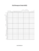 Nonogram - 25x25 - A202 Print Puzzle