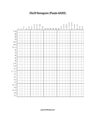 Nonogram - 25x25 - A203 Print Puzzle