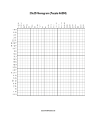 Nonogram - 25x25 - A206 Print Puzzle