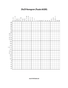 Nonogram - 25x25 - A208 Print Puzzle