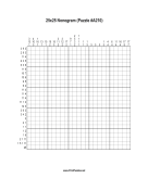 Nonogram - 25x25 - A210 Print Puzzle