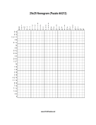 Nonogram - 25x25 - A212 Print Puzzle