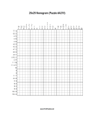 Nonogram - 25x25 - A215 Print Puzzle