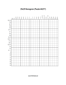 Nonogram - 25x25 - A217 Print Puzzle