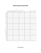 Nonogram - 25x25 - A24 Print Puzzle
